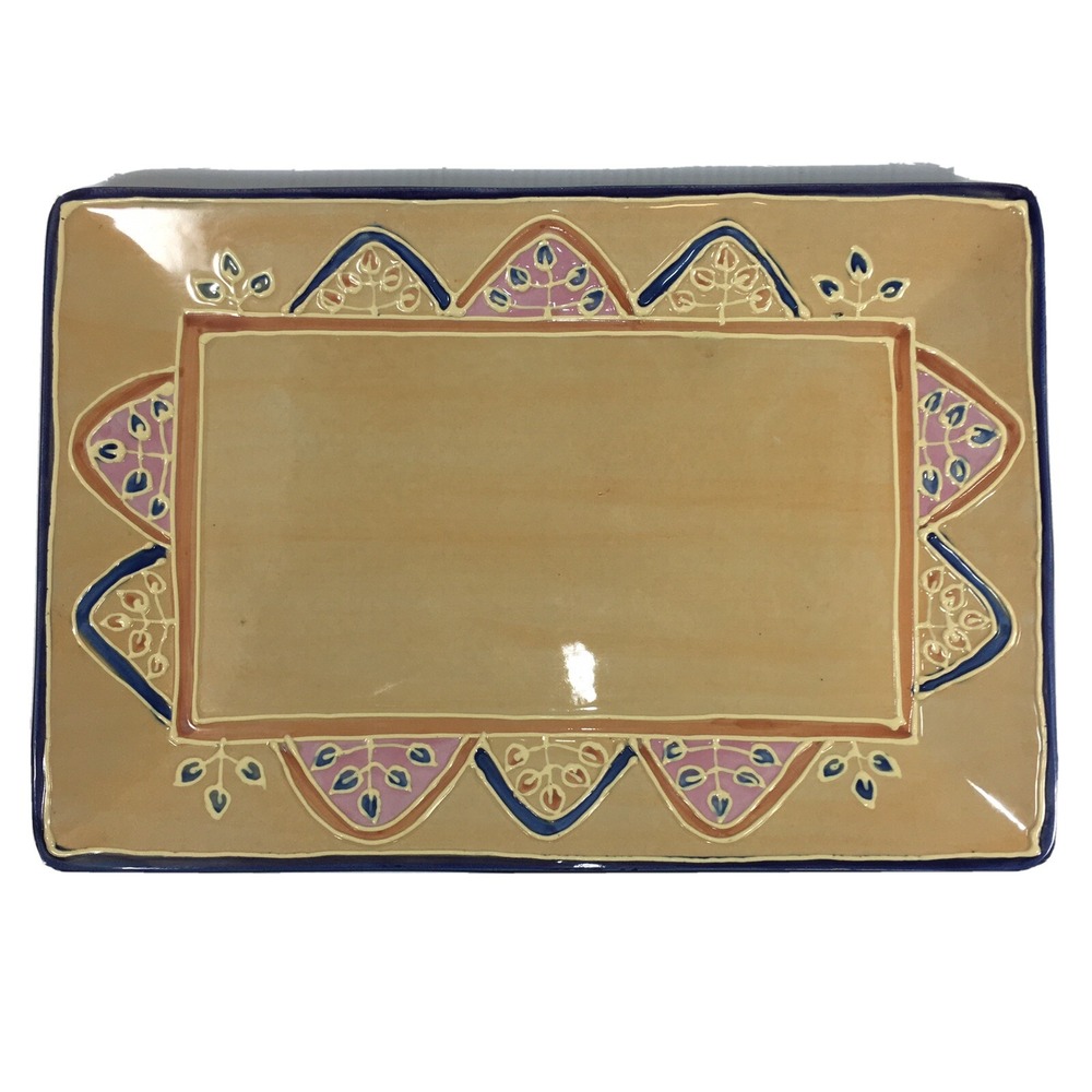 Block Basics serving platter Canyon gold